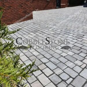 Light Grey Long Paver Landscape Cobble Stone Flooring